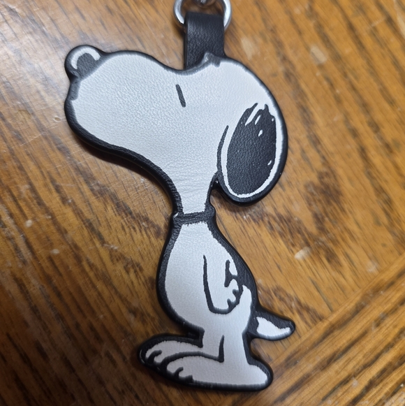 NWT Coach Peanuts Snoopy w/ Heart Bag Charm / Keychain - Picture 2 of 5